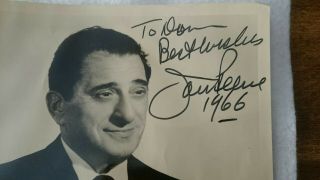 Personally Signed Autograph Photo Of Famous Operatic Tenor Jan Peerce