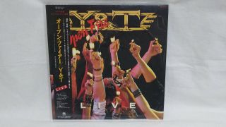 Y&t " Open Fire " Lp Vinyl Pressing Japan W/poster