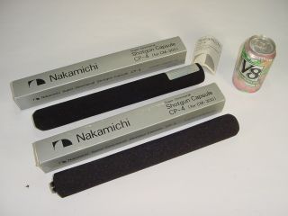 2 Vintage Nakamichi Cm - 300 Condenser Microphone Cp - 4 Shotgun Capsule Pair Japan