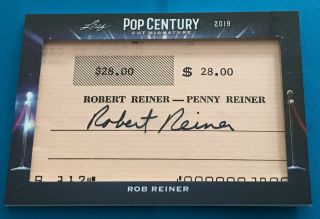Robert Reiner 2019 Leaf Pop Century Cut Signatures Autograph Auto