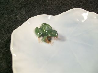 Royal Copenhagen Porcelain Frog on Lily Pad Trinket Dish 2477 Denmark 2