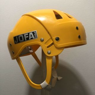 Jofa Hockey Helmet 22551 Sr Senior Vm Yellow Vintage Classic