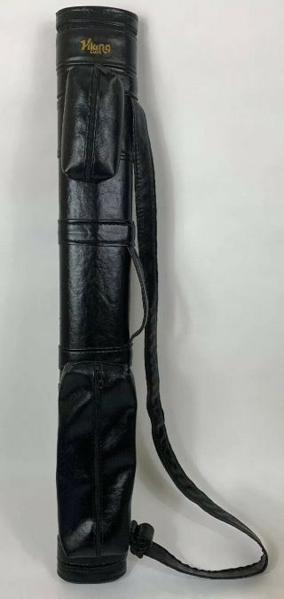 Vintage Giuseppe Viking Pool Cue Leather Bag Holds 2 Cues