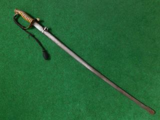 Wwii Japanese Puppet State Oficers Sword With Scabbard And Knot