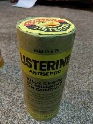 Vintage Listerine Antiseptic,  Family Size,  Never Opened,  Has Price Tag