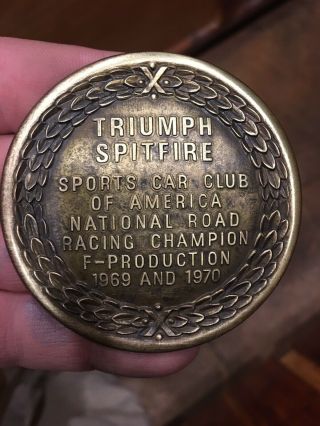 Triumph Spitfire Racing Medalion