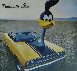 Vintage 1970 Plymouth Road Runner Full Page Color Ad