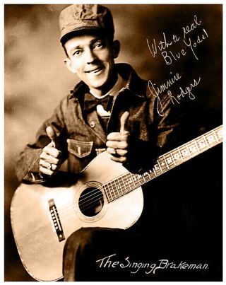 Jimmie Rodgers 1920s Country Music Legend Photograph Autograph 8x10 Rp