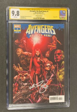Avengers No Road Home 1 Variant Marvel Comics Signed By Mark Brooks Cgc 9.  8