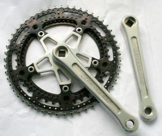 Vintage 1976 Stronglight 105 Ter Chainset 52/42 Rings 170mm Cranks L’eroica Vgc