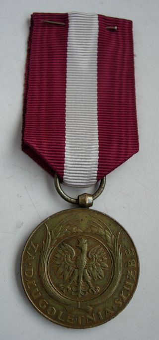 Polish Poland Before Wwii Long Army Military Service Medal X Years