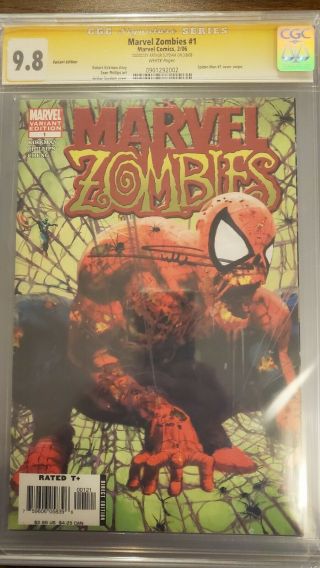 Marvel Zombies 1 Variant Cgc Signature Series Signed By Arthur Suydam