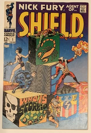 (1968) Nick Fury Agent Of Shield 1 Jim Steranko Art