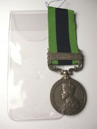 British India General Service Medal Clasp Waziristan 1921 - 1924 Sgt S W Scouts