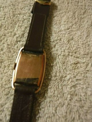 vintage elgin rose gold wrist watch mens 40s g.  f 2