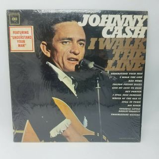 Johnny Cash I Walk The Line 1964 Mono Lp Vinyl Record Cl2190 Near