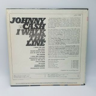 JOHNNY CASH I Walk the Line 1964 MONO LP Vinyl Record CL2190 Near 2
