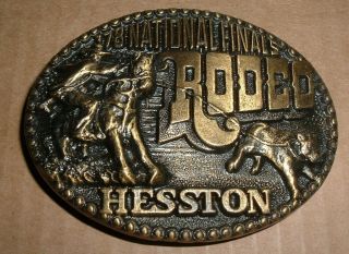 1978 Hesston Belt Buckle National Finals Rodeo Nfr