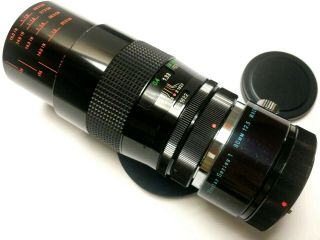 Vtg Vivitar Series 1 90mm F2.  5 Vmc C/fd Camera Lens W/ Canon Macro Adapter Mount