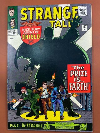 Strange Tales 137 Marvel Comics Dr Strange Nick Fury Appearance Silver Age