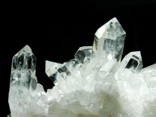 Fourteen Points On This Big Aaa Quartz Crystal Cluster From Brazil 652gr E