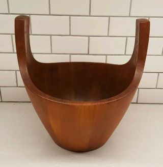 Mcm Dansk Denmark Mid Century Modern Teak Wood Viking Bowl By Jens Quistgaard