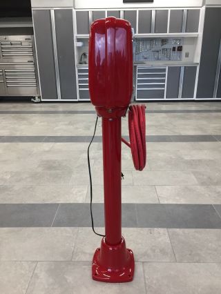 Vintage Eco Tireflator Air Meter and Pedestal for Service Station 3