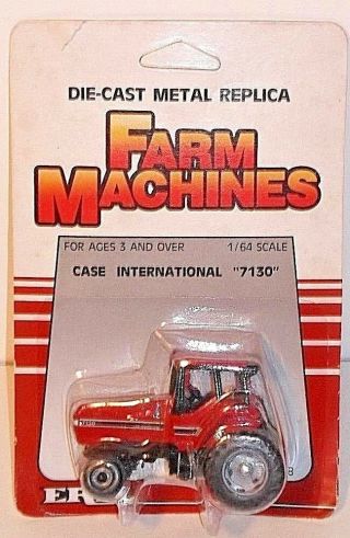 Case International Harvester 7130 Tractor 1/64 By Ertl In 1986 In Blister