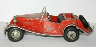 Vintage 1954 " Model Toys " Metal Die Cast Convertible Car Vehicle