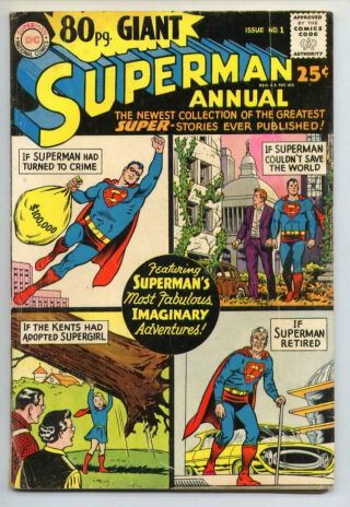 80 Page Giant 1 (superman) Silver Age - Dc Comics Vg,  {50 Off}