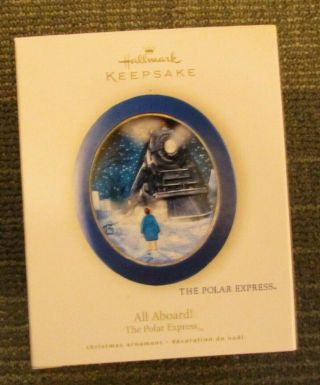 All Aboard The Polar Express Hallmark Keepsake Light Effect Ornament 2008