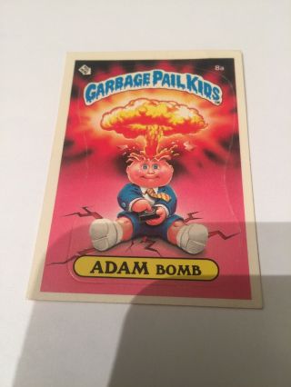 1985 Garbage Pail Kids Series 1 Adam Bomb 1a Os1