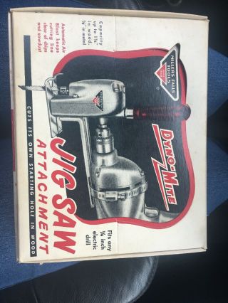 Vintage Millers Falls Dyno Mite Power Tools Jigsaw Attachment Model 2140
