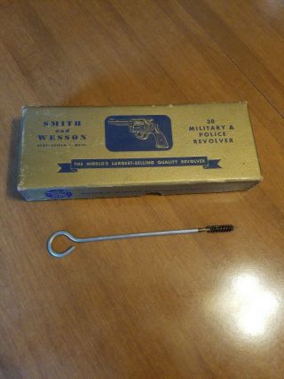 Vintage Smith And Wesson 38 Police & Military Gold Box 1950 