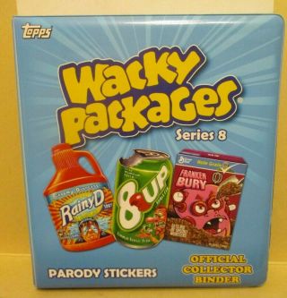 Wacky Packages Series 8 Cards In Binder,  Plus