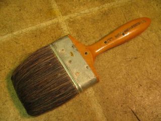 Vintage Hanlon & Goodman Bristle & Ox Hair Brisox 3 - 1/2 " Paint Brush