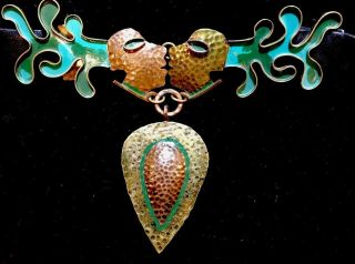Casa Maya Hammered Copper Brass Mixed Metals Mexico Vintage Mid Century