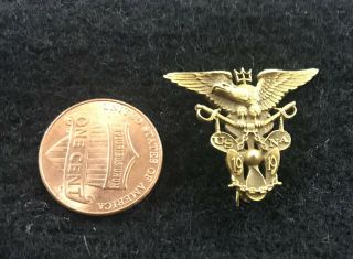1919 Usna Us Naval Academy 14k Gold Pin