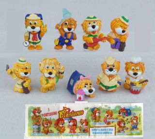 Kinder Surprise 9x Lions Adventures Ferrero Figures Cake Toppers,  Paper Rar