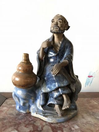 Stunning Shiwan Chinese Vintage Pottery Figurine