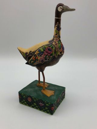 Heartwood Creek " Lady Of The Lake " Jim Shore 7 " Patchwork Goose Figurine 117148