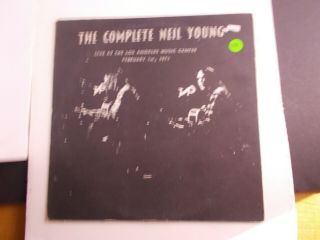 the COMPLETE NEIL YOUNG - Live at the Los Angeles Music Center Live vintage album 2