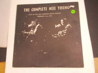 the COMPLETE NEIL YOUNG - Live at the Los Angeles Music Center Live vintage album 3