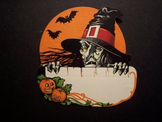 Vintage Halloween Table Place Name Card