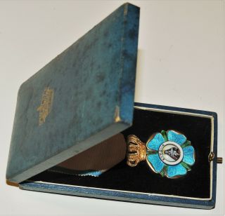 WW2 1960 Greece Order of Beneficence GOLD CROSS medal award Swiss Huguenin 2