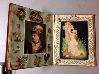 Antique Victorian Era Die - Cut Scrapbook Album - Loaded,  60 Pages Awesome