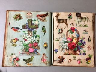 Antique Victorian Era Die - Cut Scrapbook Album - LOADED,  60 Pages AWESOME 3