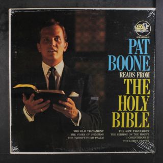 Pat Boone: Reads From The Holy Bible Lp (mono) Spoken Word