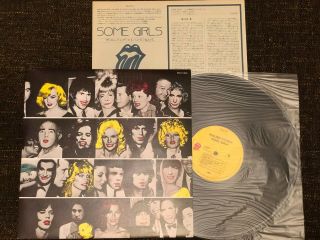 The Rolling Stones Some Girls ESS - 81050 1978 Japan NM OBI Insert Vinyl LP Rare 3
