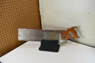L5080 - Vintage 20 " Disston Saw Manufactured For Stanley Miter Box